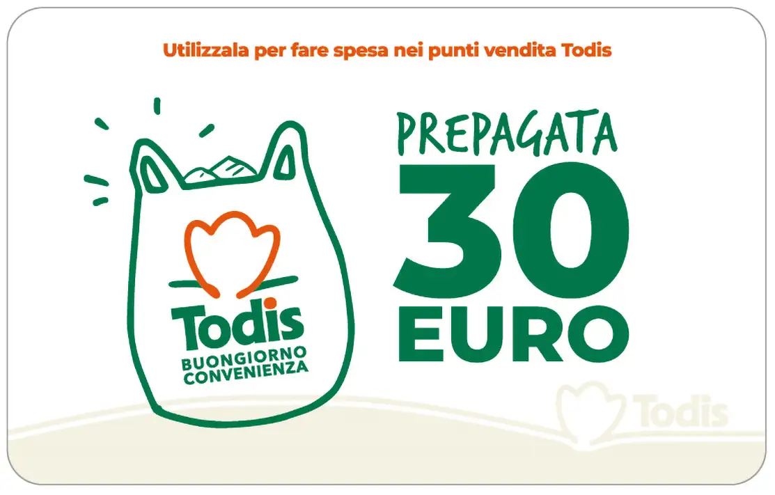 Prepagate Todis 30 euro