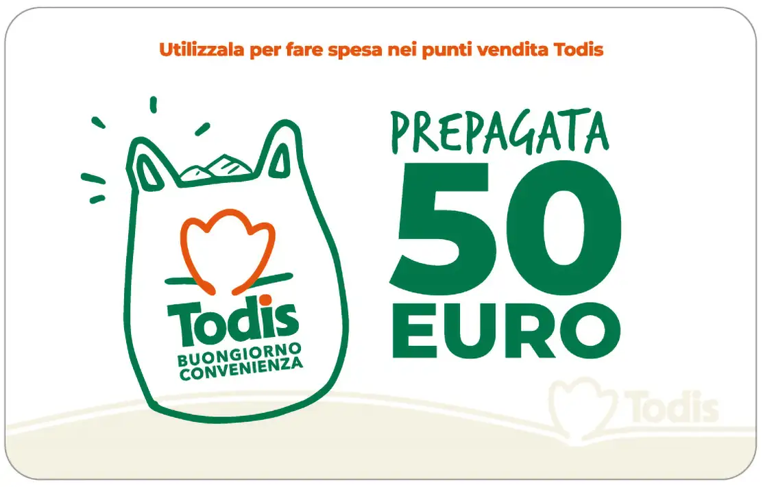 Prepagate Todis 50 euro