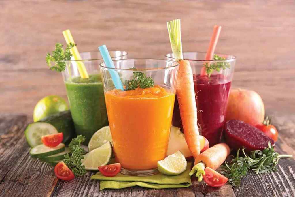 frullati con verdure e frutta