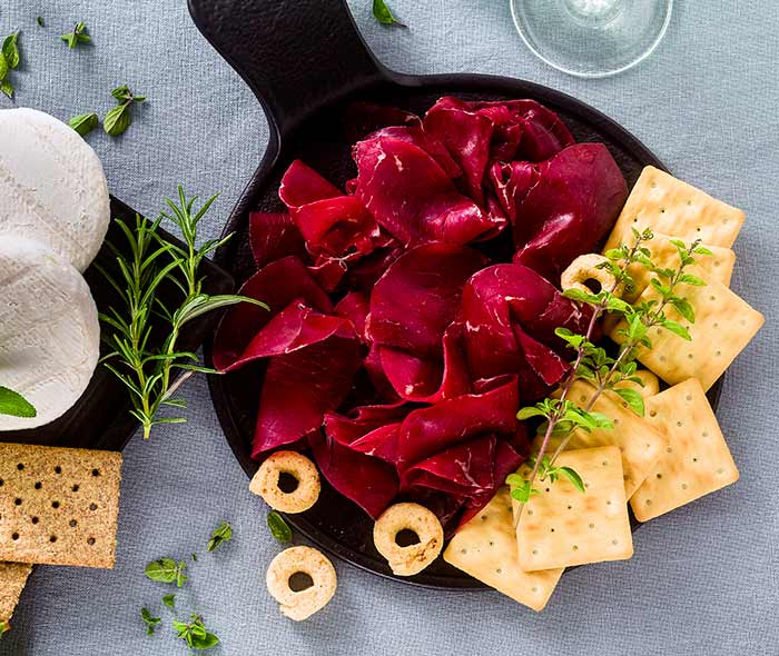 Bresaola e cracker Bresaola e cracker