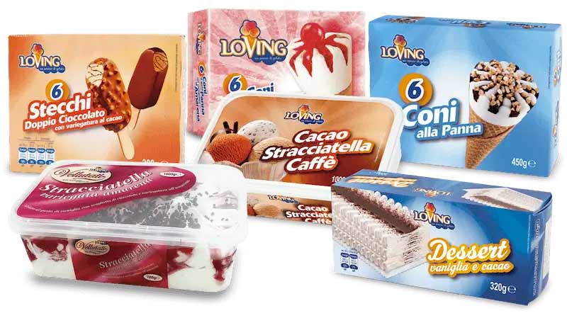 Composizione di gelati Loving Composizione di gelati Loving