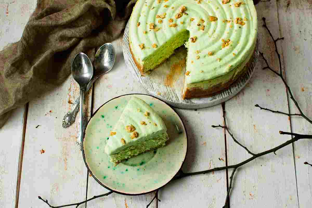 cheesecake al pistacchio