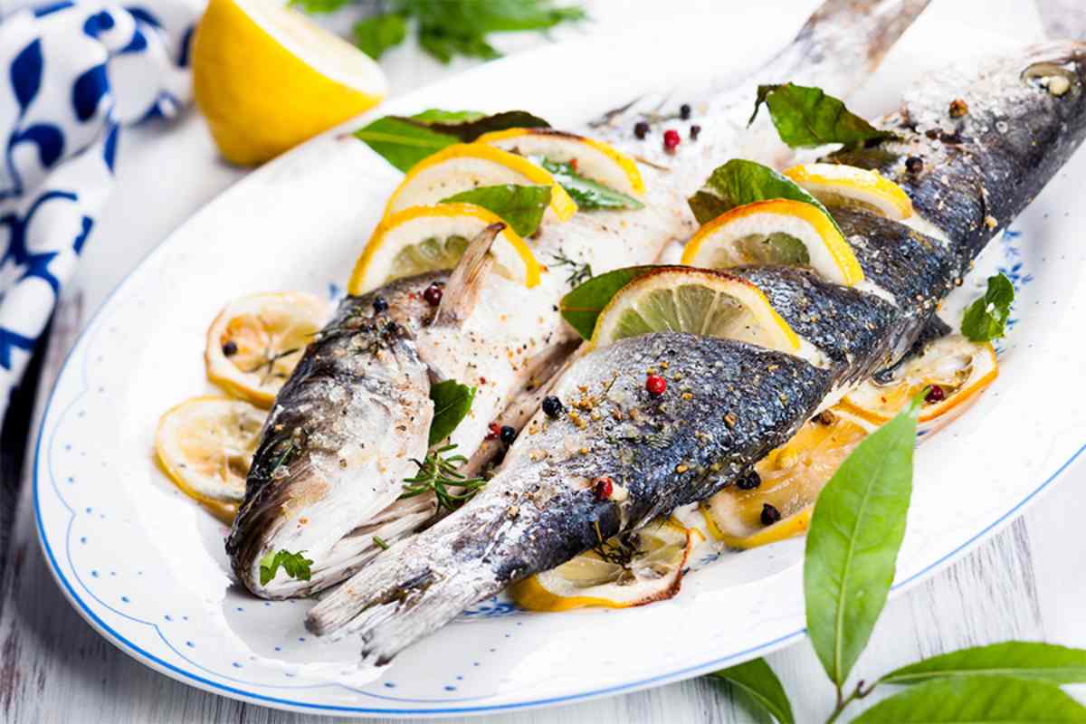 branzino al limone con friggitrice ad aria