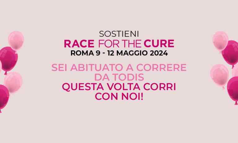 Todis corre al fianco di Komen Italia alla Race For The Cure - dal 9 al 12 Maggio 2024