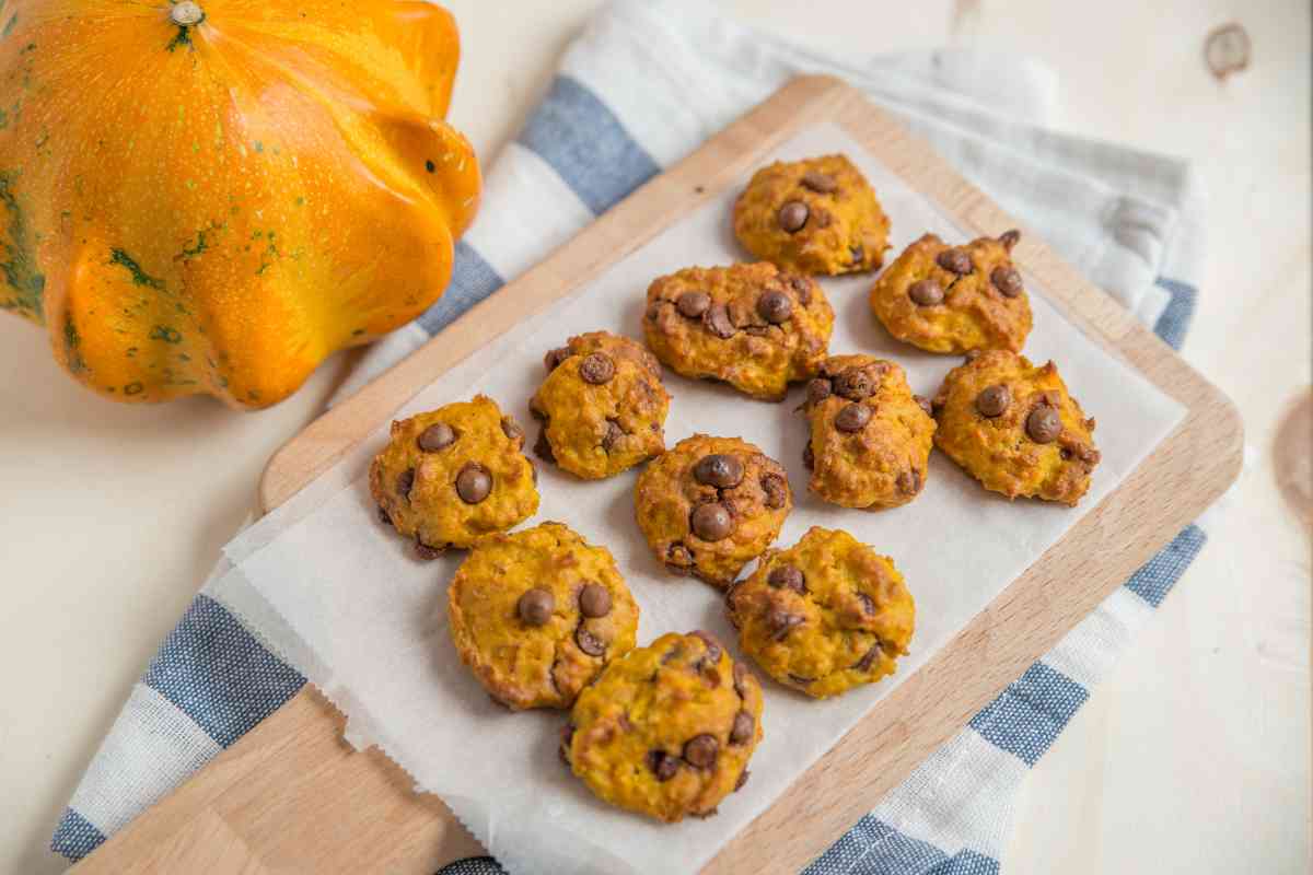 biscotti zucca e cioccolato