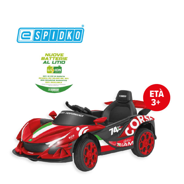 AUTO BT LI-ION 12V 4,5AH R/C 2,4GHZ ROSSO