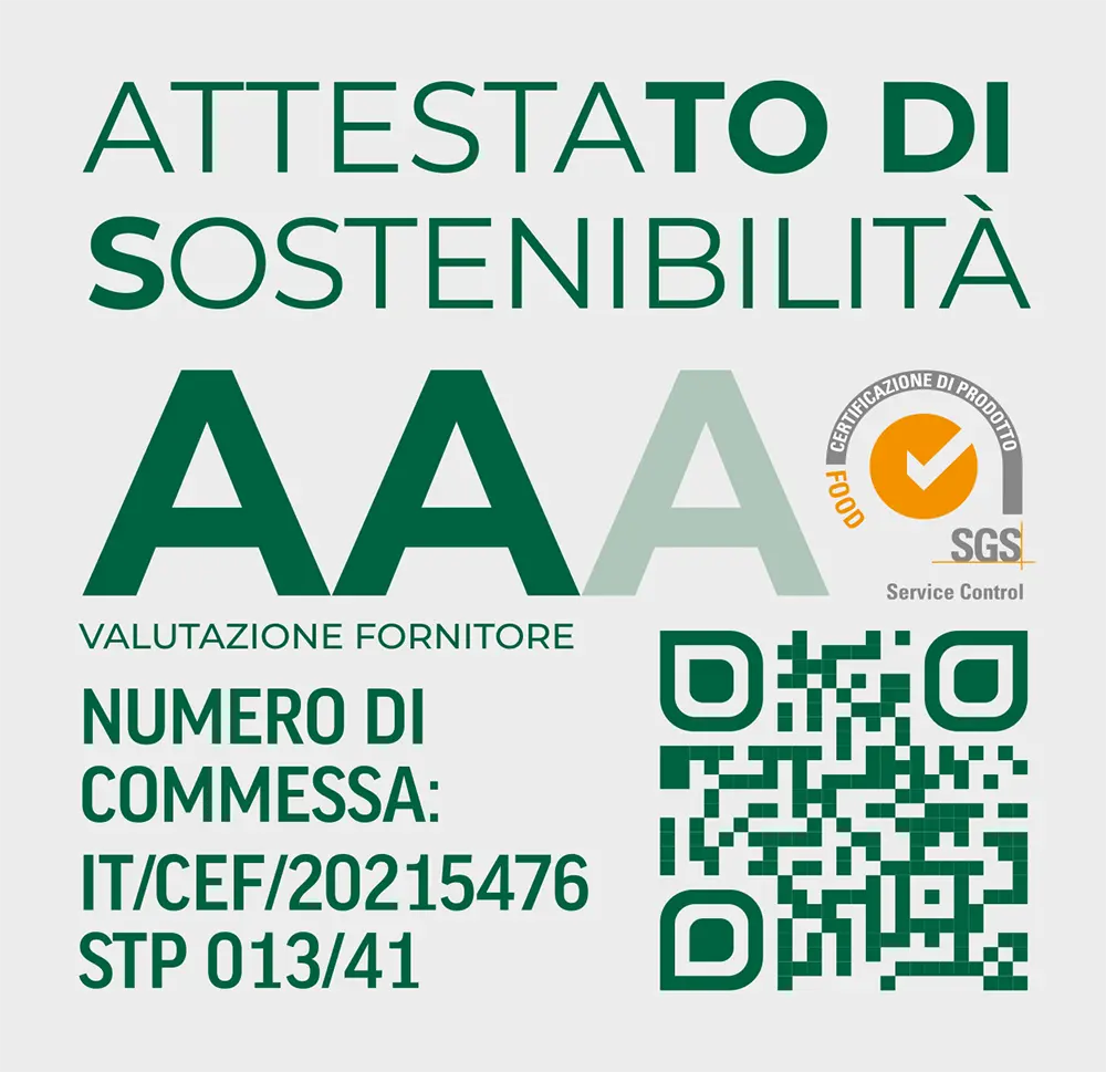 Attestato di sostenibilità SGS