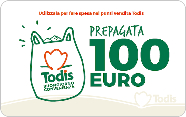 Carta prepagata Todis 100 Euro