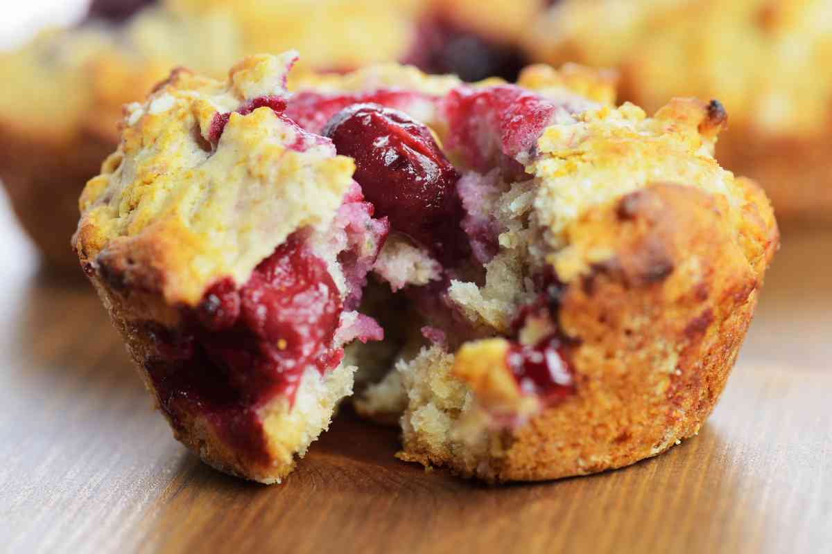 muffin soffici alle ciliegie