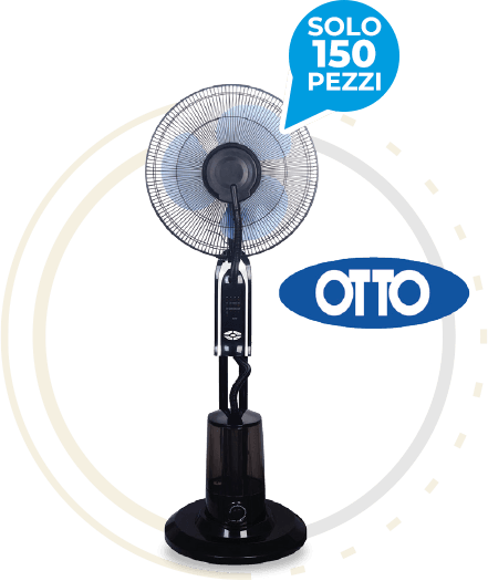 Ventilatore a piantana nebulizzatore - solo 150 pezzi